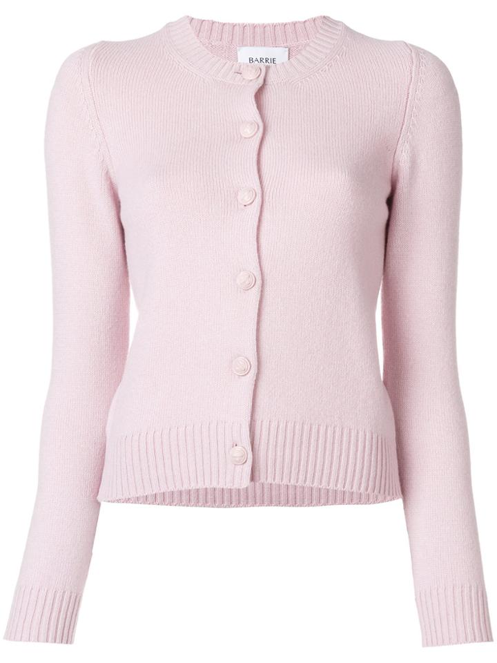 Barrie Buttoned Cardigan - Pink & Purple