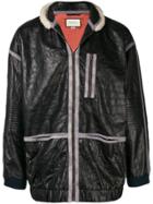 Gucci Shearling Leather Jacket - Black