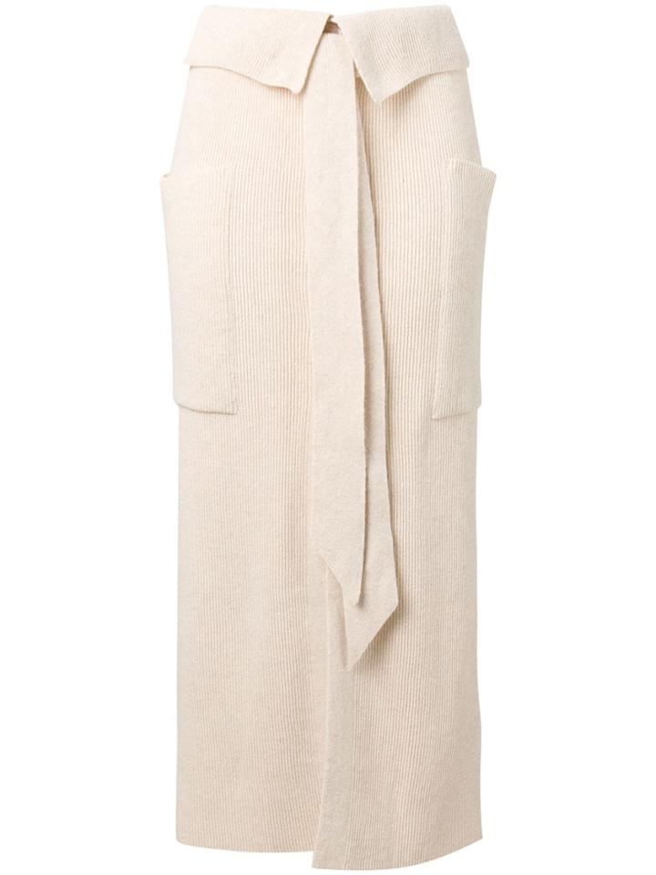 Nanushka Knitted Midi Skirt - Neutrals