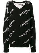 Balenciaga - Logo Jumper - Women - Wool - 36, Black, Wool