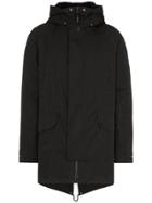 Yves Salomon Hooded Parka Jacket - Black