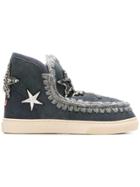 Mou Star Embellished Boots - Blue