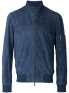 Desa 1972 - Bomber Jacket - Men - Cotton/suede - 52, Blue, Cotton/suede