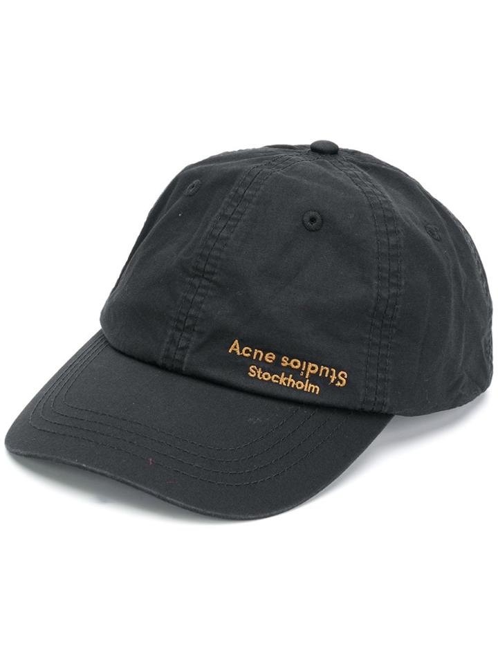 Acne Studios Carliy Dye Baseball Cap - Black