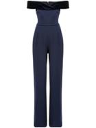 Black Halo Off The Shoulder Jumpsuit - Blue