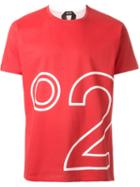 No21 Oversized Logo T-shirt, Men's, Size: Large, Red, Cotton