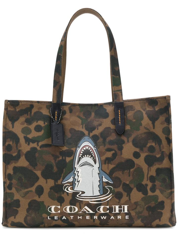 Coach Sharky 42 Tote Bag - Brown