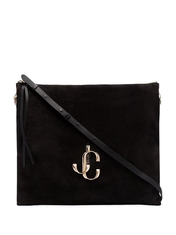Jimmy Choo Large Varenne Shoulder Bag - Black