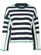 Dsquared2 Striped Wool Sweater - White