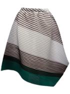 Pleats Please By Issey Miyake Pleated Asymmetric Skirt, Women's, Size: 3, Polyester