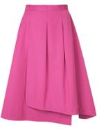 Estnation Pleated Full Skirt - Pink & Purple