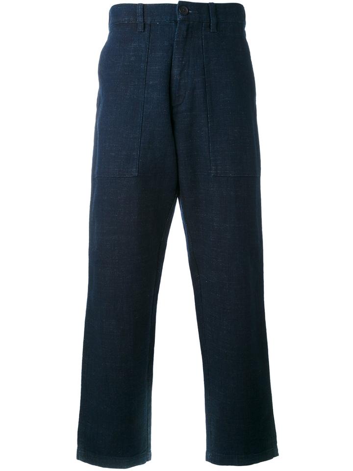 Edwin - Tailored Pants - Men - Cotton - L, Blue, Cotton