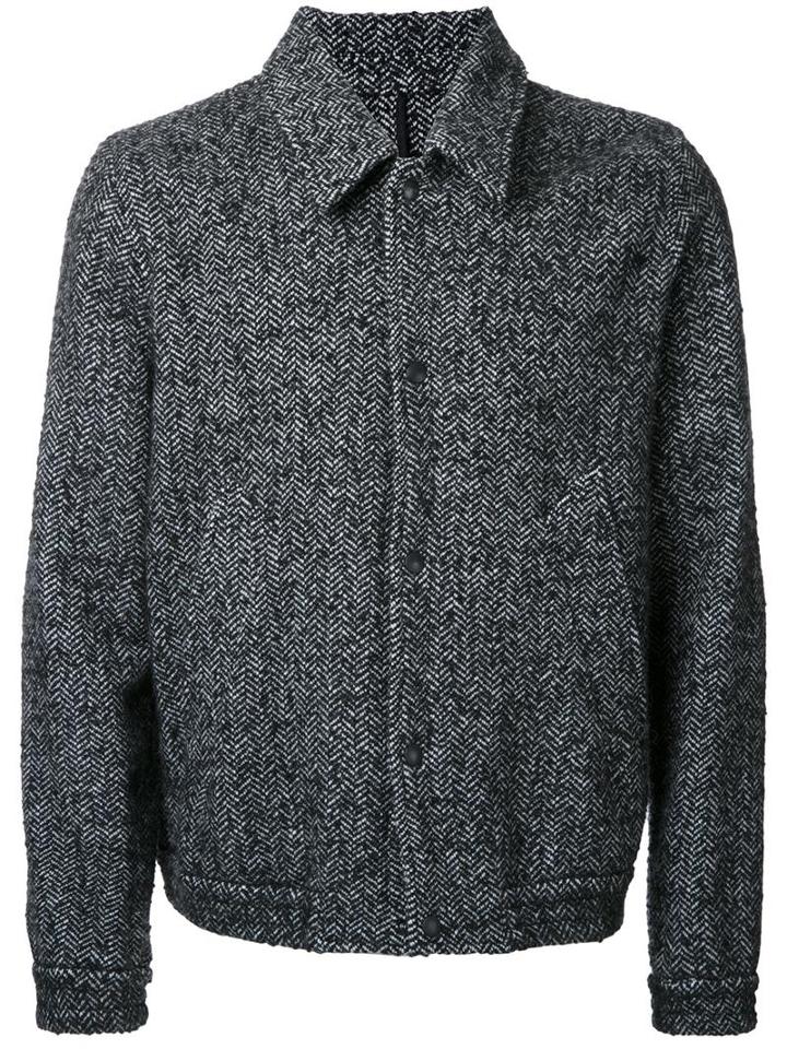 Ami Alexandre Mattiussi 'non Doubl' Jacket, Men's, Size: Medium, Black, Wool/polycarbonite/polyamide/mohair