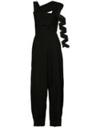 Bandage Salopette Jumpsuit - Women - Cotton/viscose - 2, Black, Cotton/viscose, Yohji Yamamoto