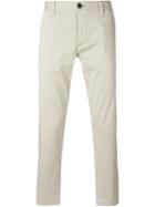 Armani Jeans High Rise Tapered Chinos, Men's, Size: 52, Nude/neutrals, Cotton/spandex/elastane