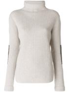 Fabiana Filippi Ribbed Turtleneck Jumper - White
