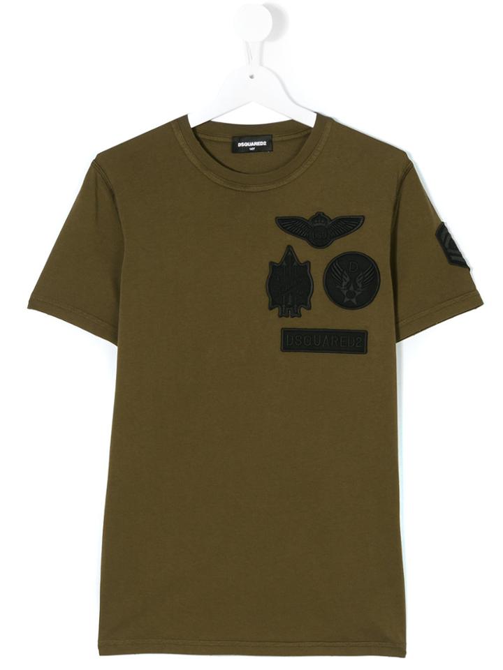 Dsquared2 Kids Badges T-shirt - Green