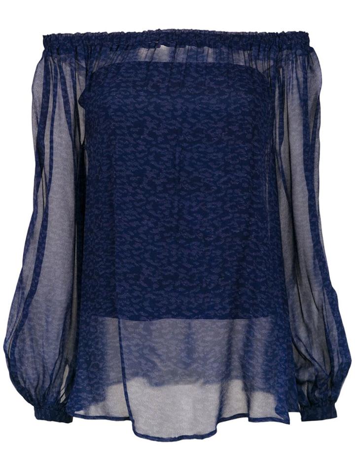 Tufi Duek Off The Shoulder Top - Blue