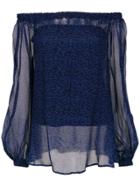 Tufi Duek Off The Shoulder Top - Blue