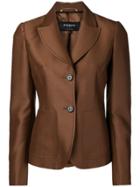 Rochas Double Button Fitted Blazer - Brown
