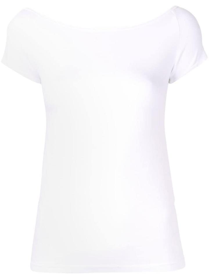 Helmut Lang Boat Neck T-shirt - White