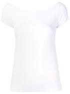 Helmut Lang Boat Neck T-shirt - White