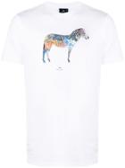 Ps Paul Smith Zebra Print T-shirt - White
