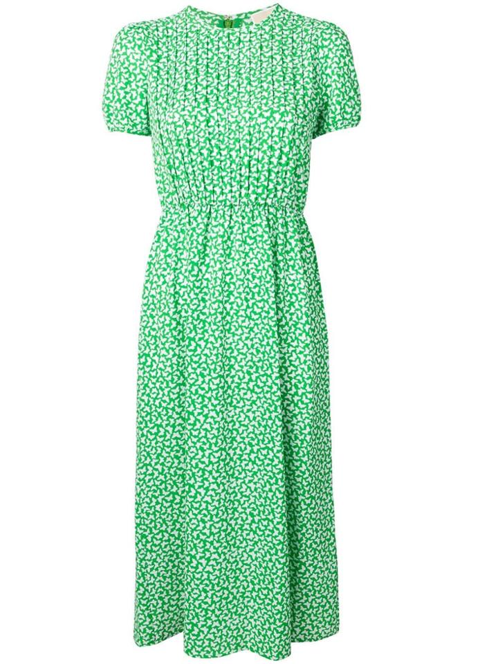 Michael Michael Kors Butterfly Print Jersey Dress - Green
