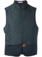 Al Duca D'aosta 1902 Sleeveless Quilted Gilet, Men's, Size: 48, Green, Acrylic/polyester/wool