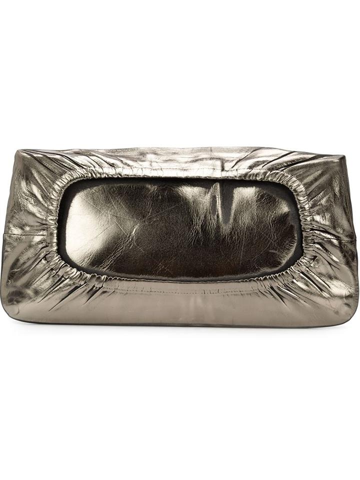 Maison Margiela Marginal Layered Clutch, Women's, Grey