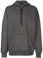 Alexander Wang Your Ad Can Go Here Panel Hoodie - Grey