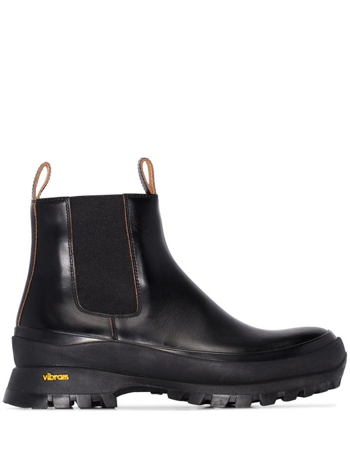 Jil Sander Chunky Ankle Boots - Black