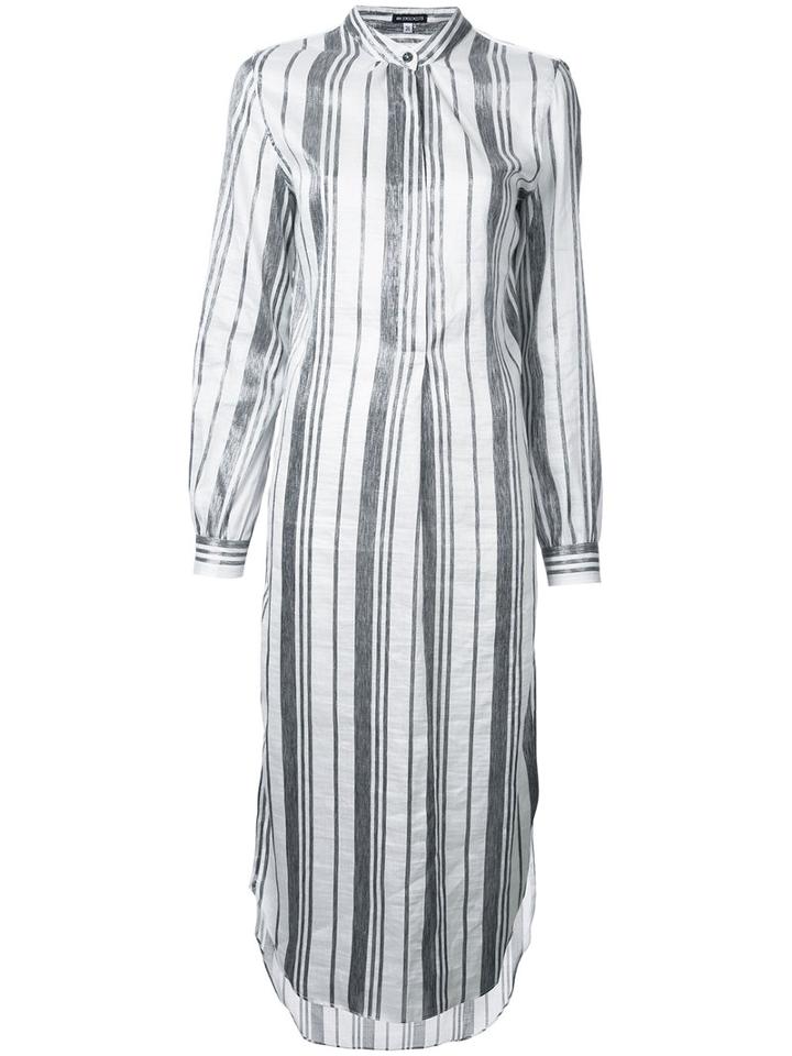 Ann Demeulemeester Striped Dress, Women's, Size: 38, Black, Polyester/ramie