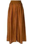 Mes Demoiselles Striped Full Skirt - Yellow & Orange