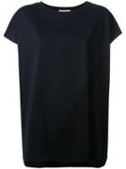 Stefano Mortari Contrast Loose Fit T-shirt, Women's, Size: 42, Black, Cotton