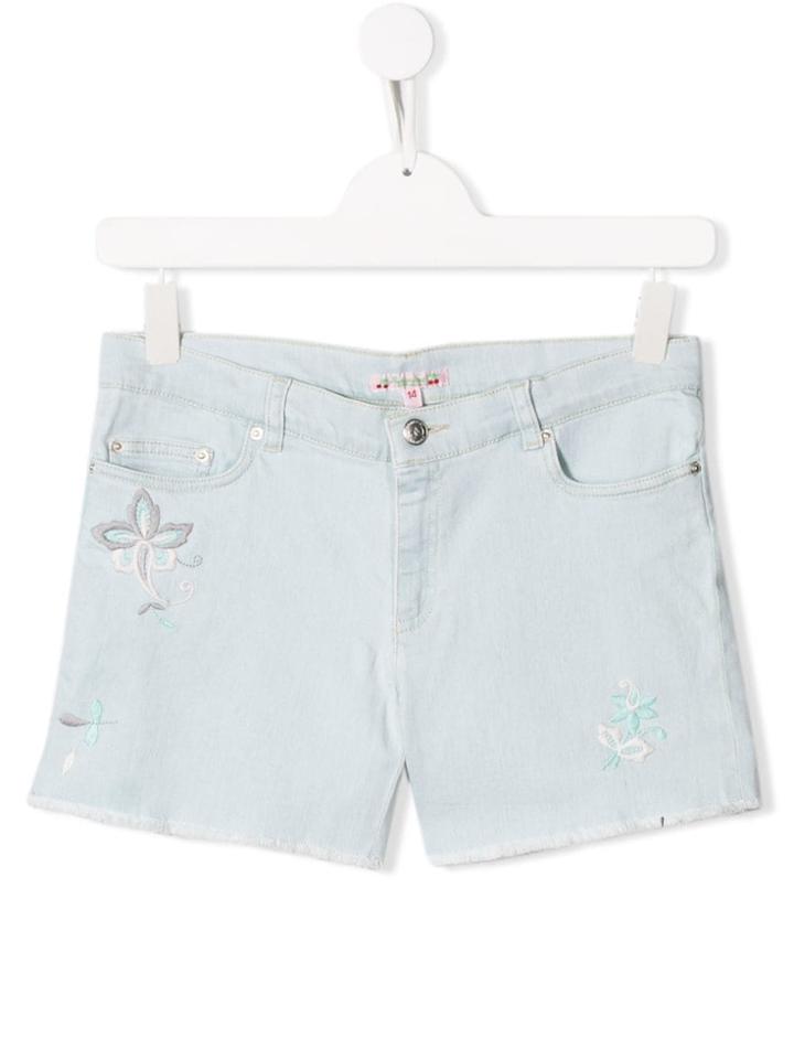 Bonpoint Endy Denim Shorts - Blue