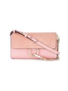 Chloé Pink Small Faye Chain Wallet Bag - Pink & Purple