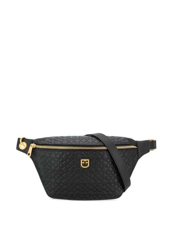 Furla Embossed Logo Belt Bag - Black
