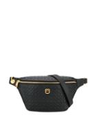 Furla Embossed Logo Belt Bag - Black