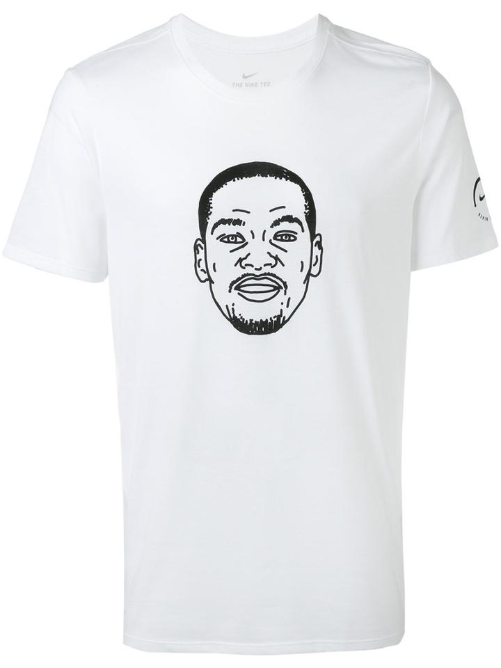 Nike - Drawing Print T-shirt - Men - Cotton/polyester/viscose - L, White, Cotton/polyester/viscose