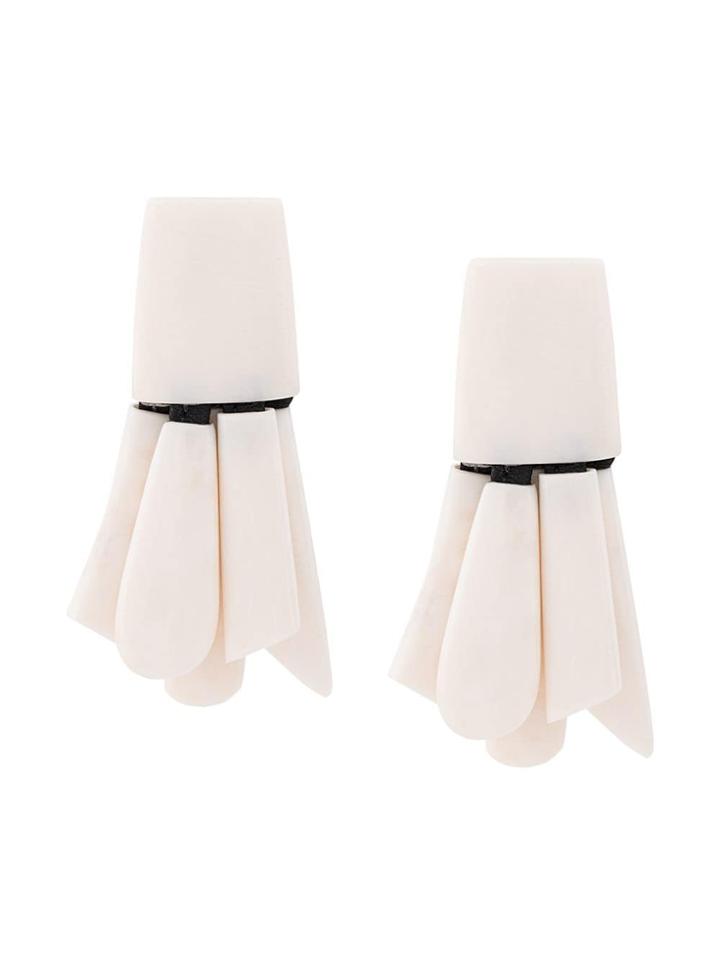 Monies Hanging Rope Earrings - Black