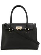 Salvatore Ferragamo Gancio Lock Tote - Black