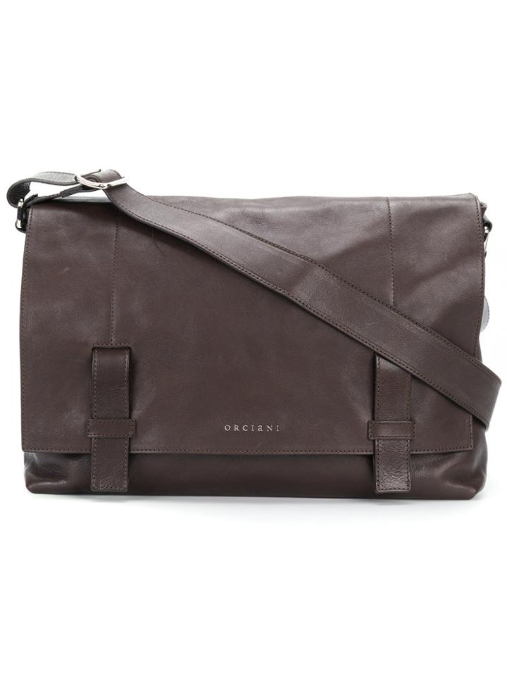 Orciani Daytona Shoulder Bag - Brown
