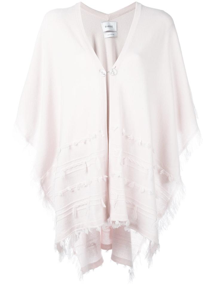 Barrie - Shortsleeved Poncho - Women - Cashmere - One Size, Women's, Pink/purple, Cashmere