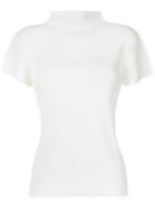 Pleats Please By Issey Miyake Turtleneck T-shirt - White