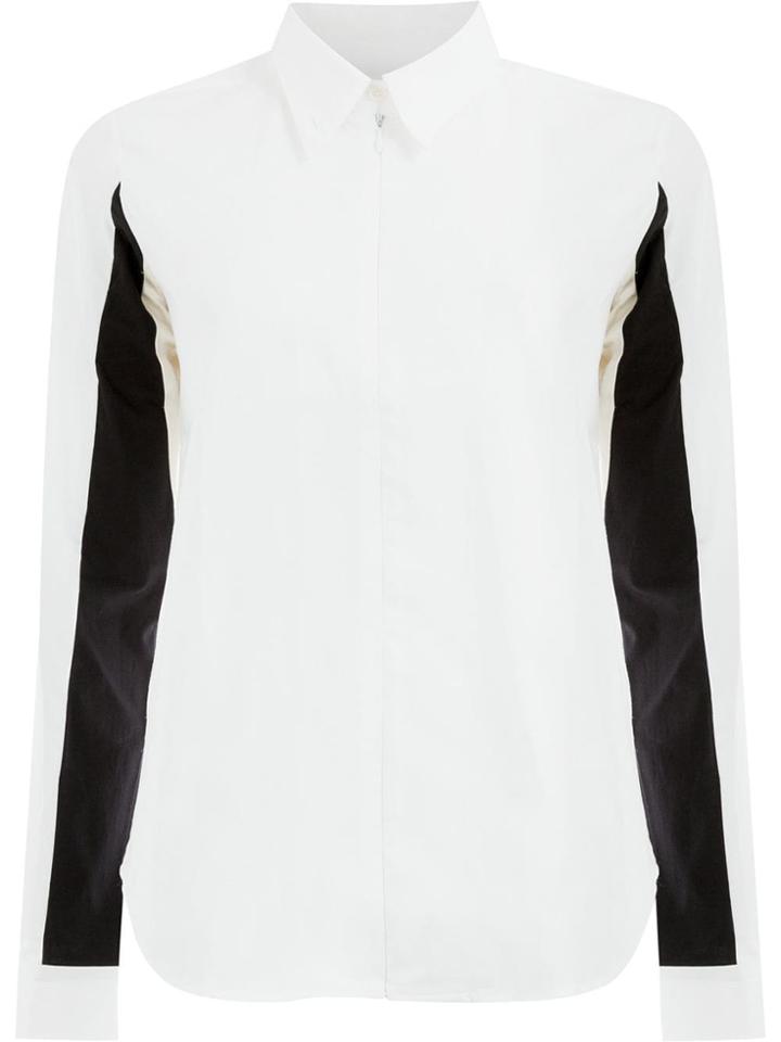 Aalto Constrast Sleeved Shirt - White