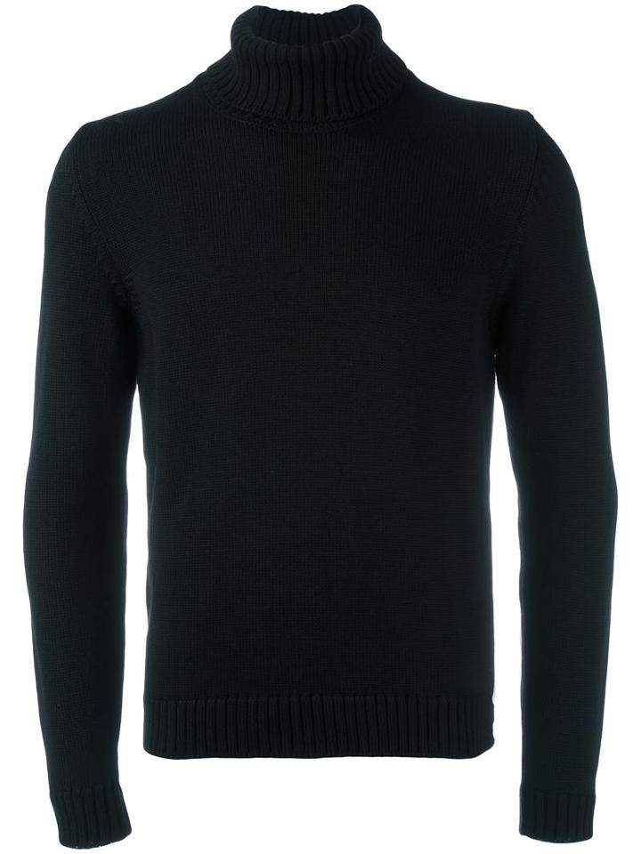 Zanone Roll Neck Jumper, Men's, Size: 54, Black, Virgin Wool