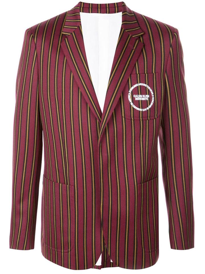 Calvin Klein 205w39nyc Striped Blazer - Red