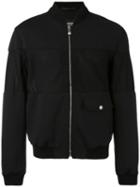 Versus - Mesh Panel Bomber Jacket - Men - Cotton/polyamide/spandex/elastane/cupro - 46, Black, Cotton/polyamide/spandex/elastane/cupro