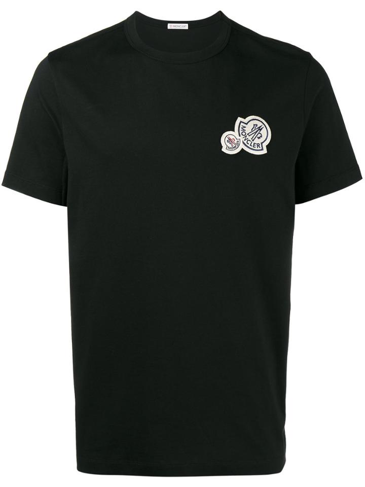 Moncler Logo Patch T-shirt - Black